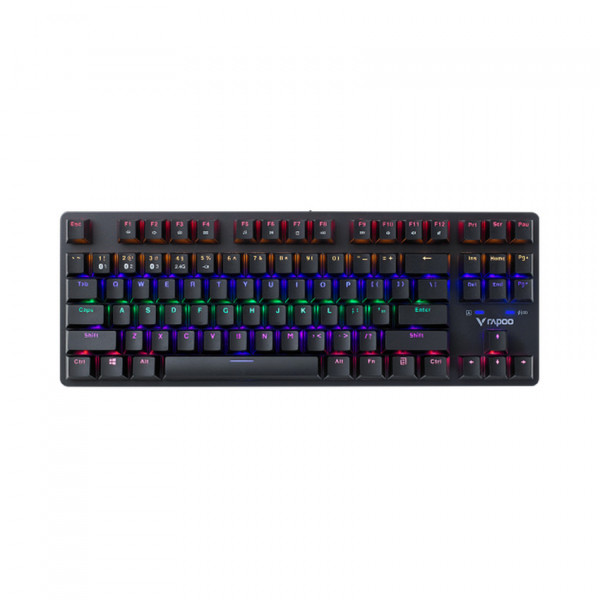 BÀN PHÍM CƠ KHÔNG DÂY RAPOO V500 PRO-87 TKL BROWN SWITCH (LED RAINBOW)
