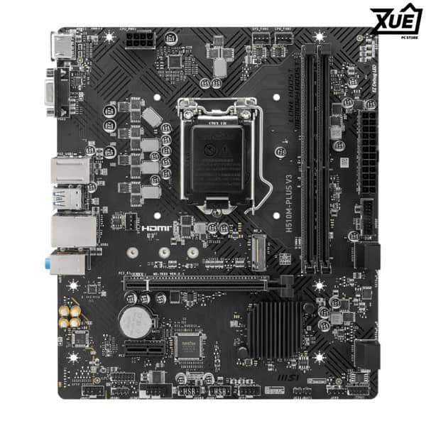 MAINBOARD MSI H510M PLUS V3 (INTEL H510, SOCKET LGA1200, M-ATX, 2 KHE CẮM RAM: 2 KHE RAM DDR4, 1 X PCI-E X16, 2 X PCI-E X1, 4 X SATAIII)