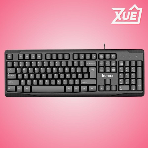 BÀN PHÍM KENOO 9100K (USB/ĐEN)