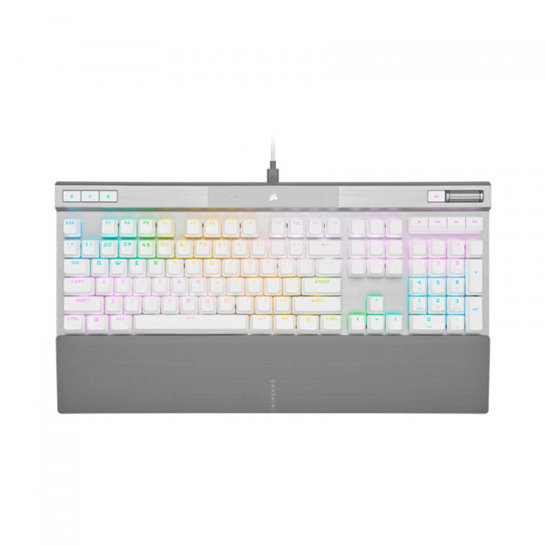 BÀN PHÍM GAMING CÓ DÂY CORSAIR K70 PRO-WHT-OPX SILVER SWITCH LED RGB CH-910951A-NA