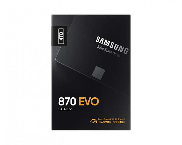 Ổ CỨNG SSD SAMSUNG 870 EVO 4TB SATA III 2.5 INCH ( ĐỌC 560MB/S - GHI 530MB/S) - (MZ-77E4T0BW)