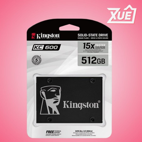 Ổ CỨNG SSD KINGSTON SKC600 512GB 2.5 INCH SATA3 (ĐỌC 550MB/S - GHI 520MB/S) - (KC600/512GB)