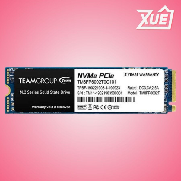 Ổ CỨNG SSD TEAMGROUP MP33 1TB M.2 NVME 2280 PCIE GEN 3.0X4 (ĐỌC 1800MB/S, GHI 1500MB/S) - (TM8FP6001T0C101)