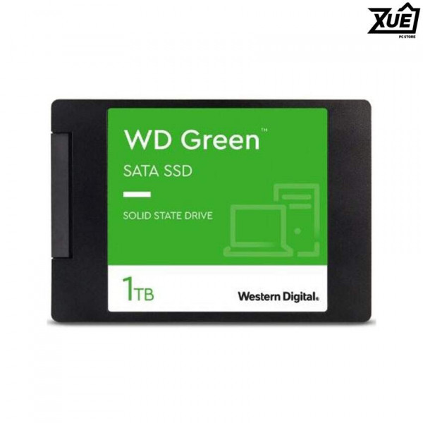 Ổ CỨNG SSD WD GREEN 1TB SATA3 2.5 INCH (ĐỌC 545MB/S - GHI 465MB/S) - (WDS100T3G0A)