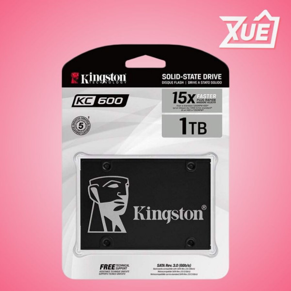 Ổ CỨNG SSD KINGSTON KC600 1024GB 2.5 INCH SATA3 (ĐỌC 550MB/S - GHI 520MB/S) - (KC600/1024GB)