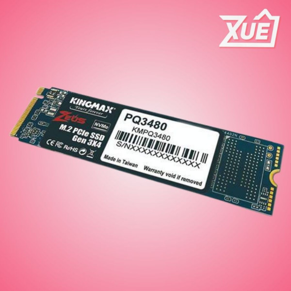 Ổ CỨNG SSD KINGMAX ZEUS PQ3480 1TB M.2 2280 PCIE NVME GEN 3X4 (ĐỌC 1950MB/S - GHI 1800MB/S) - (KMAXPQ34801TB)