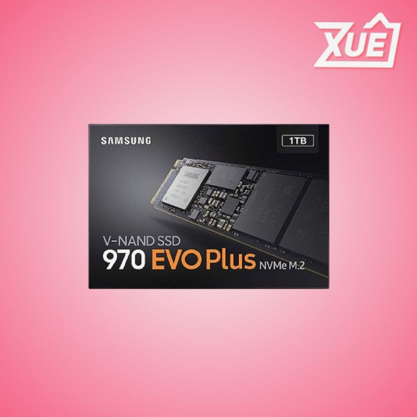 Ổ CỨNG SSD SAMSUNG 970 EVO PLUS 1TB M.2 NVME 2280 PCIE GEN 3X4 (ĐỌC 3500MB/S - GHI 3300MB/S) - (MZ-V7S1T0BW)