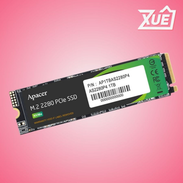 Ổ CỨNG SSD APACER AS2280P4 512GB PCIE NVME 3X4 (ĐOC 2100MB/S, GHI 1500MB/S) - (AP512GAS2280P4-1)