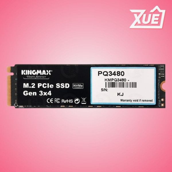 Ổ CỨNG SSD KINGMAX ZEUS PQ3480 256GB M.2 NVME 2280 PCIE GEN 3X4 (ĐỌC 1950MB/S - GHI 1200MB/S) - (KMAXPQ3480256G)