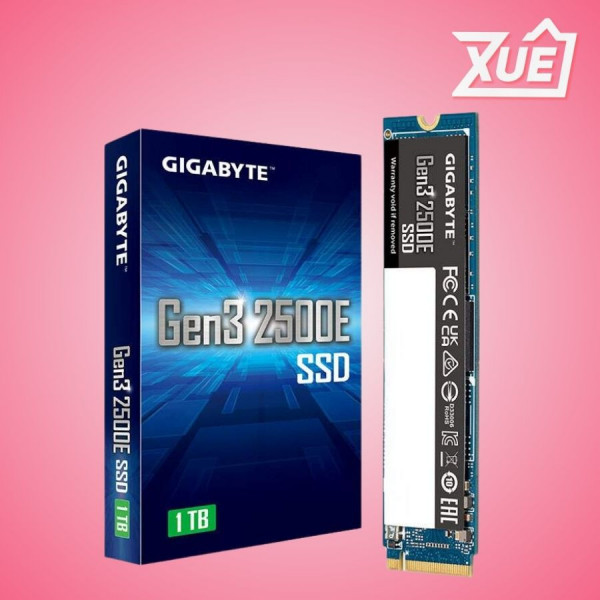 Ổ CỨNG SSD GIGABYTE 2500E 1TB M.2 NVME PCIE GEN 3.0X4 (ĐỌC 2400MB/S GHI 1800MB/S - (G325E1TB)