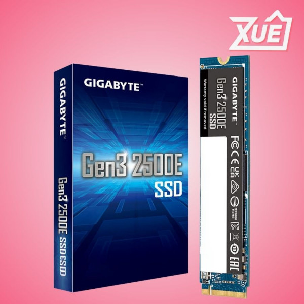 Ổ CỨNG SSD GIGABYTE 2500E 500GB M.2 NVME PCIE GEN 3.0X4 (ĐỌC 2400MB/S GHI 1800MB/S - (G325E500G)