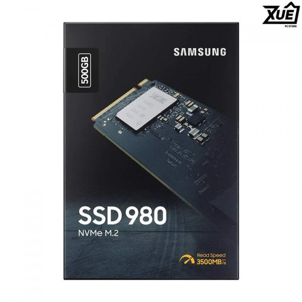 Ổ CỨNG SSD SAMSUNG 980 500GB PCIE NVME 3.0X4 (ĐỌC 3100MB/S - GHI 2600MB/S) - (MZ-V8V500BW)