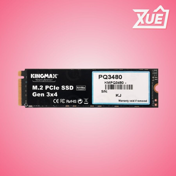Ổ CỨNG SSD KINGMAX ZEUS PQ3480 512GB – M.2 2280 PCIE GEN3 X4 (ĐỌC 2500MB/S - GHI 2100MB/S) - (KMAXPQ3480512G)