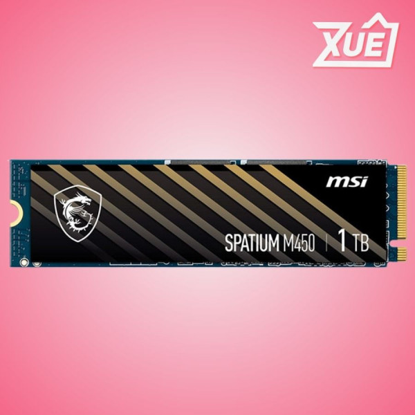 Ổ CỨNG SSD MSI SPATIUM M450 1TB NVME M.2 2280 PCIE GEN 4 X 4 (ĐỌC 3600MB/S, GHI 3000MB/S)