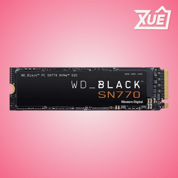 Ổ CỨNG SSD WD SN770 BLACK 500GB M.2 NVME 2280 PCIE GEN 4X4 (ĐỌC 5000MB/S - GHI 4000MB/S) - (WDS500G3X0E)