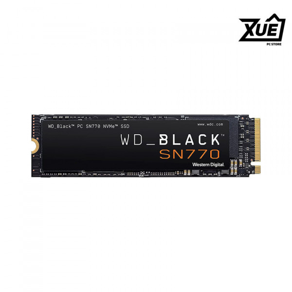 Ổ CỨNG SSD WD SN770 BLACK 500GB M.2 2280 PCIE NVME 4X4 (ĐỌC 5000MB/S - GHI 4000MB/S) - (WDS500G3X0E)