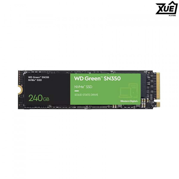 Ổ CỨNG SSD WD SN350 GREEN 240GB M.2 2280 PCIE NVME 3X4 (ĐỌC 2400MB/S - GHI 900MB/S)-(WDS240G2G0C)