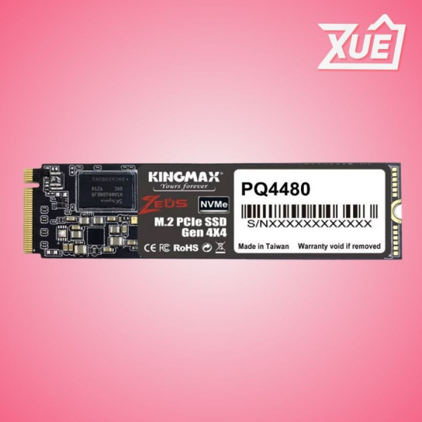 Ổ CỨNG SSD KINGMAX ZEUS PQ4480 500GB M.2 NVME 2280 PCIE GEN 4X4 (ĐỌC 3500MB/S - GHI 2400MB/S) - (KM500GPQ4480)