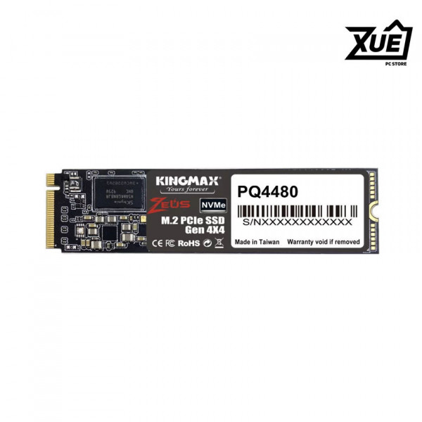 Ổ CỨNG SSD KINGMAX ZEUS PQ4480 500GB M.2 2280 PCIE NVME GEN 4X4 (ĐỌC 3500MB/S - GHI 2400MB/S) - (KM500GPQ4480)