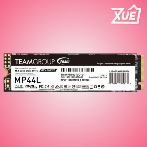 Ổ CỨNG SSD TEAMGROUP MP44L 500GB M.2 NVME 2280 PCIE GEN 4.0X4 (ĐỌC 5000MB/S, GHI 2500MB/S) - (TM8FPK500G0C101)
