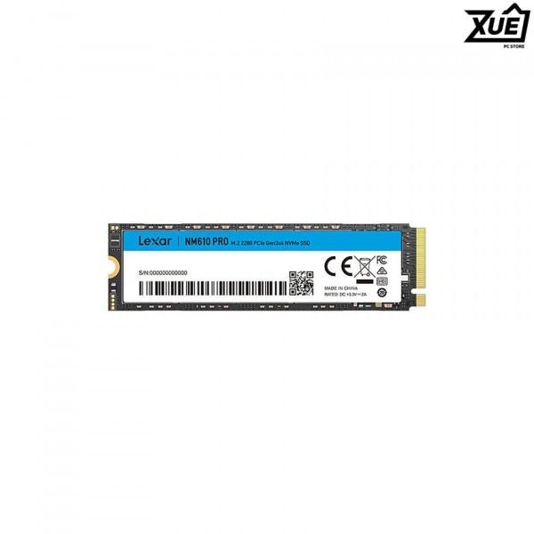 Ổ CỨNG SSD LEXAR NM610 PRO 250GB M.2 2280 PCIE 3.0X4 (ĐOC 3000MB/S - GHI 850MB/S) - (LNM610P250G-RNNNG)