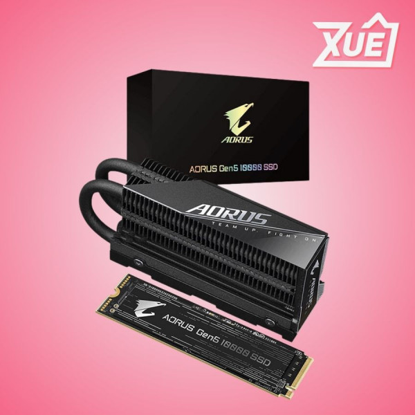Ổ CỨNG SSD GIGABYTE AORUS GEN5 10000 2TB PCIE 5.0 X 4  (ĐỌC 10000MB/S GHI 9500MB/S) - (AG510K2TB)