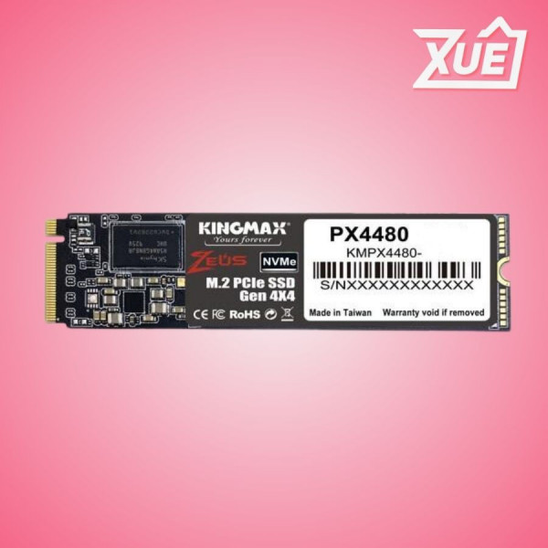 Ổ CỨNG SSD KINGMAX ZEUS PX4480 1TB M.2 2280 PCIE NVME GEN 4X4 (ĐỌC 5000MB/S - GHI 2500MB/S) - (KM1TBPX4480)