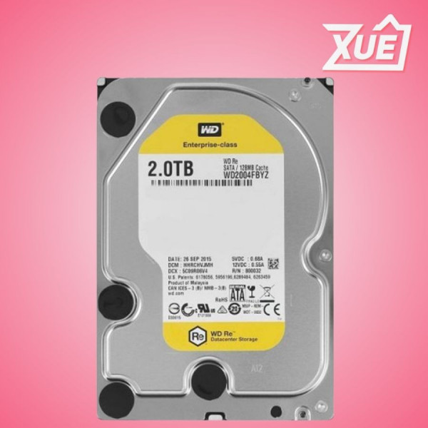 Ổ CỨNG HDD WD GOLD (2TB/3.5/SATA 3/128MB CACHE/7200RPM) (WD2005FBYZ)