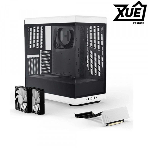 VỎ CASE HYTE Y40 BLACK-WHITE (ATX/MID TOWER/MÀU ĐEN-TRẮNG)