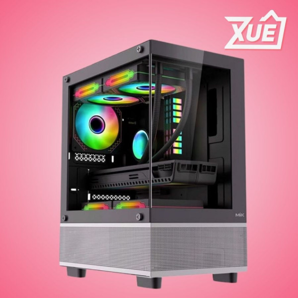 CASE MIK AETHER BLACK (MATX/MID TOWER/MÀU ĐEN)