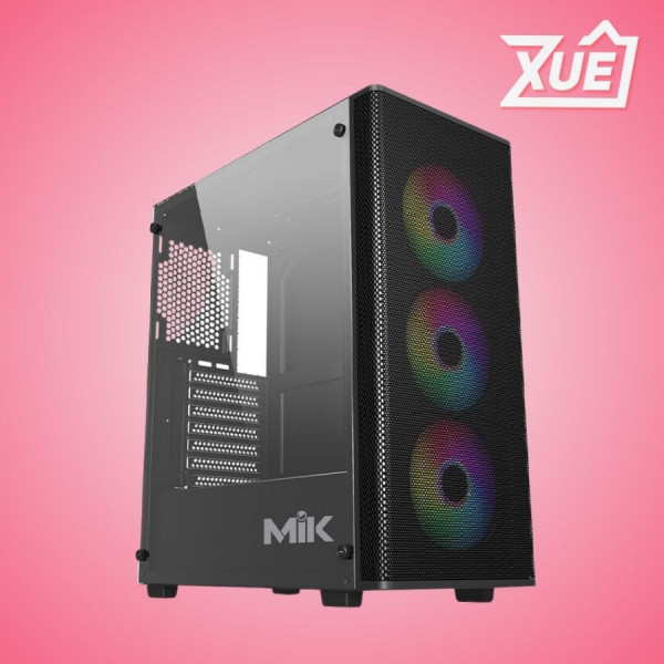 VỎ CASE MIK AION BLACK 3FA (ATX/MID TOWER/MÀU ĐEN/3FAN ARGB)