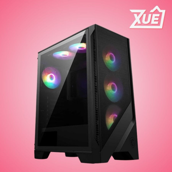 VỎ CASE MSI MAG FORGE 120A AIRFLOW (MID TOWER/MÀU ĐEN/KÈM 6 FAN ARGB)