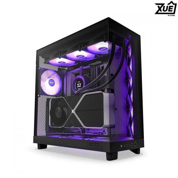 VỎ CASE NZXT H6 FLOW ALL BLACK (ATX/MID TOWER/MÀU ĐEN)