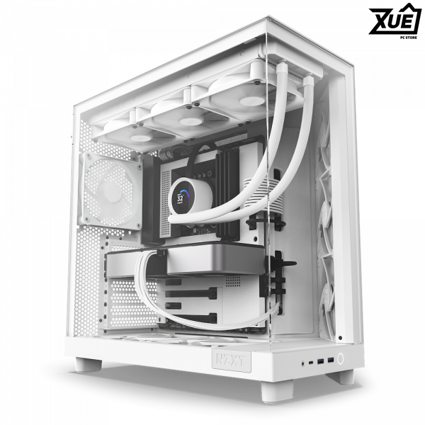 VỎ CASE NZXT H6 FLOW ALL WHITE (ATX/MID TOWER/MÀU TRẮNG)