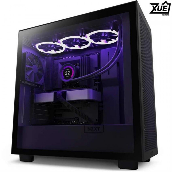 VỎ MÁY TÍNH NZXT H7 FLOW BLACK  (MID TOWER/MÀU ĐEN)