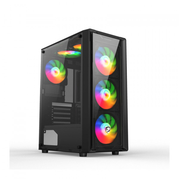 CASE VITRA CERES V305-G 3FRGB BLACK   (MID TOWER/MÀU ĐEN/ KÈM SẴN 3 FAN RGB)