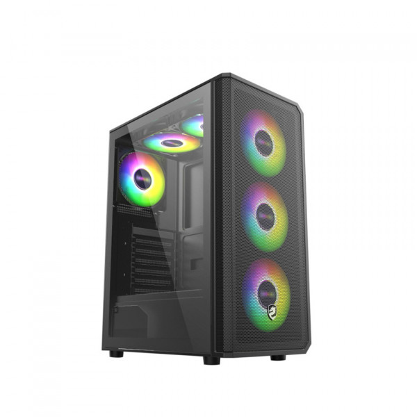 CASE VITRA CERES V309 BLACK 3FAN RGB (ATX/MÀU ĐEN)