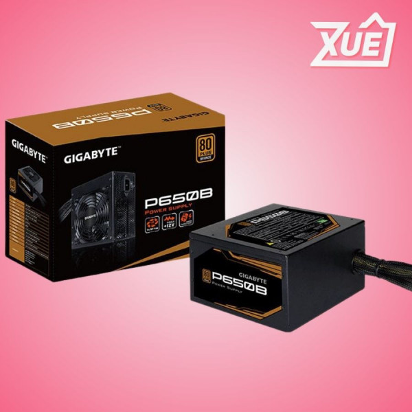 NGUỒN MÁY TÍNH GIGABYTE GAGP-P650B 650W  ACTIVE PFC (80 PLUS  BRONZE/MÀU ĐEN)