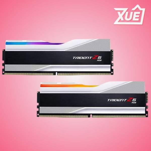 BỘ NHỚ TRONG GSKILL TRIDENT Z5 RGB SILVER (F5-6000J3238F16GX2-TZ5RS) 32G (2X16GB) DDR5 6000MHZ