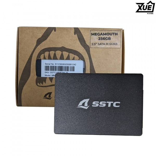 Ổ CỨNG SSD SSTC MEGAMOUTH 256GB SATA III (ĐỌC 560MB/S - GHI 470 MB/S)