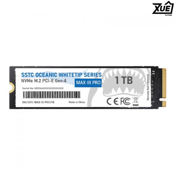 Ổ CỨNG SSD SSTC MAX-III PRO 1TB M.2 2280 PCI-E M.2 NVME 4.0 (ĐỌC 5200MB/S - GHI 5000MB/S)