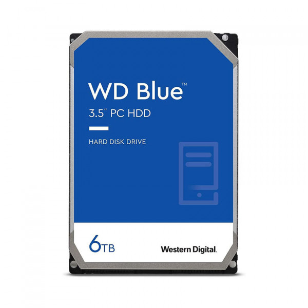 Ổ CỨNG HDD WESTERN DIGITAL 6TB BLUE (WD60EZAX) (5400RPM/256MB CACHE/3.5 INCH/SATA3)