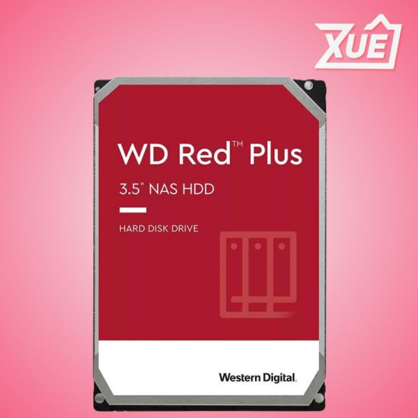 Ổ CỨNG HDD WD 6TB RED PLUS 3.5 INCH, 5400RPM, SATA, 256MB CACHE (WD60EFPX)