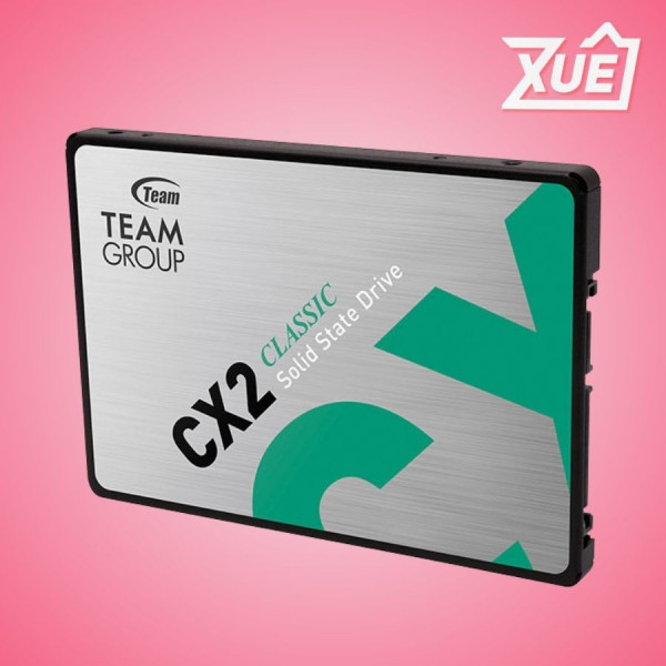 Ổ CỨNG SSD TEAMGROUP CX2 256GB 2.5 INCH SATA3 (ĐỌC 520MB/S, GHI 430MB/S) - (T253X6256G0C101)