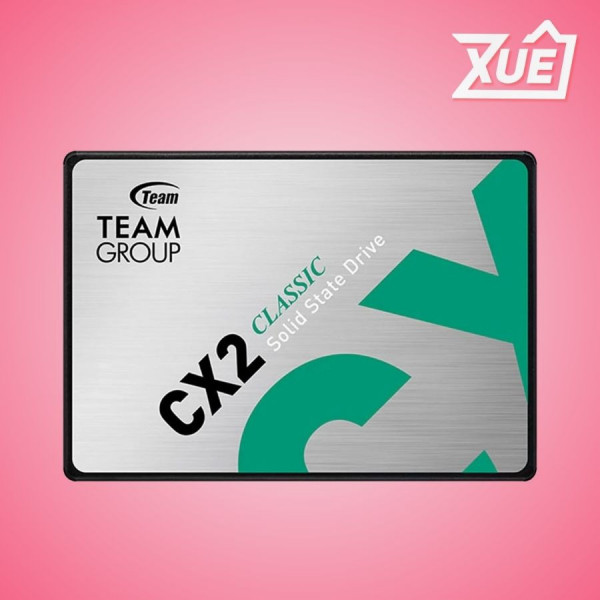 Ổ CỨNG SSD TEAMGROUP CX2 512GB SATA3 2.5 INCH (ĐỌC 530MB/S, GHI 470MB/S) - (T253X6512G0C101)