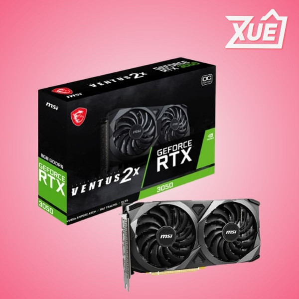 CARD MÀN HÌNH MSI RTX 3050 VENTUS 2X XS OC GDDR6 8GB