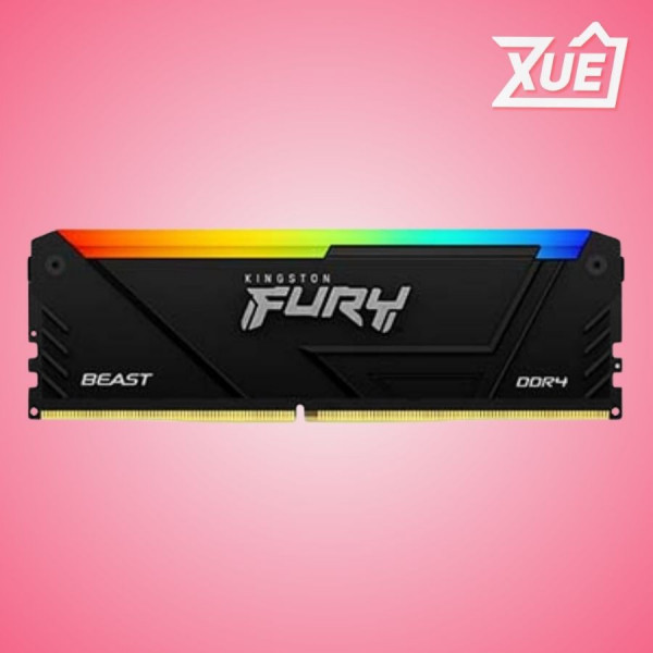 BỘ NHỚ TRONG KINGSTON FURY BEAST RGB (KF436C17BBAK2/16) 16GB (2X8GB) DDR4 3600MHZ
