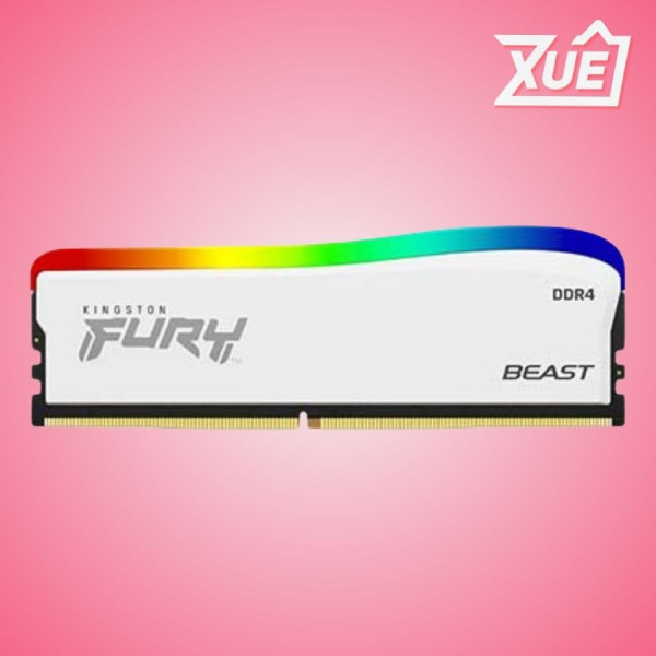 BỘ NHỚ TRONG KINGSTON FURY BEAST WHITE RGB (KF432C16BWAK2/16) 16GB (2X8GB) DDR4 3200MHZ