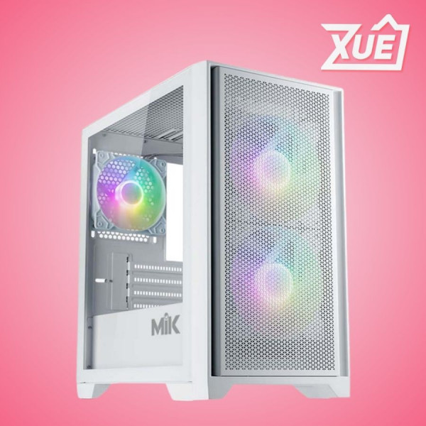 VỎ CASE MIK MORAX 3FA WHITE  (MINI TOWER/ MÀU TRẮNG/ 3 FAN)