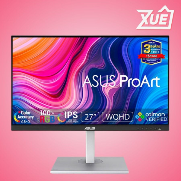MÀN HÌNH ASUS PROART PA278CV (27 INCH/WQHD/IPS/75HZ/5MS/USB TYPEC)